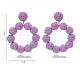 Raffia Stud Dangle Earrings&nbsp;FS-WG6C817-04-1