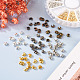 480Pcs 6 Colors Iron Crimp Beads Covers&nbsp;IFIN-PJ0001-01-5