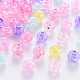 Transparent Crackle Acrylic Beads&nbsp;X-MACR-S370-G8mm-1
