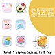 14Pcs 7 Styles Transparent Resin Cabochons&nbsp;CRES-SZ0001-36-2