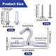 Iron Pad Eye Plate Ceiling Hooks&nbsp;AJEW-WH0038-62P-01-2