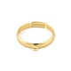 Brass Adjustable Loop Ring Bases&nbsp;KK-A272-10G-2