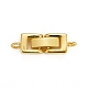 Brass Fold Over Clasps&nbsp;KK-I591-06G-RS-1