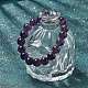 Natural Amethyst Bead Stretch Bracelets&nbsp;BJEW-K212-C-034-5