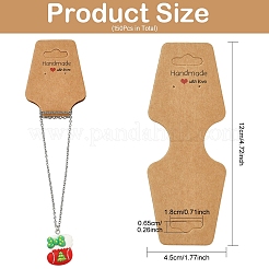 150Pcs Cardboard Fold Over Paper Display Hanging Cards&nbsp;CDIS-YW0001-22