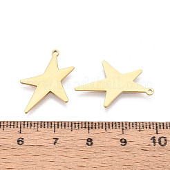 Manual Polishing 304 Stainless Steel Star Pendants&nbsp;STAS-T072-58G