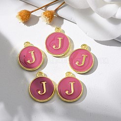Golden Plated Alloy Enamel Charms&nbsp;ENAM-S118-08J