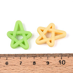 Rubberized Style Opaque Acrylic Beads&nbsp;OACR-N153-18