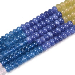 Natural Quartz Crystal & Rose Quartz & Dyed White Jade Beads Strands&nbsp;G-Z135-C10