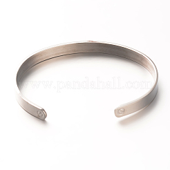 Tarnish Resistant Love & Dream & Luck 304 Stainless Steel Cuff Bangles&nbsp;BJEW-N263-01