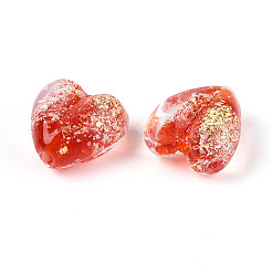 Handmade Foil Lampwork Beads Strands&nbsp;FOIL-T008-08A