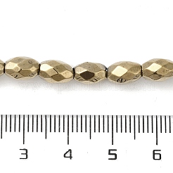 Electroplated Strong Magnetic Synthetic Hematite Beads Strands&nbsp;G-P518-02D