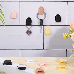 50Pcs 5 Colors Self-adhesive ABS Plastic Car Headrest Hook&nbsp;FIND-CP0002-52