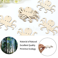 Ocean Theme Wood Pendant Decorations&nbsp;HJEW-WH20016-01A