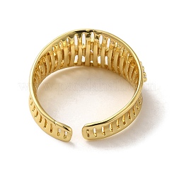 Brass Micro Pave Cubic Zirconia Adjustable Rings&nbsp;RJEW-K259-01B-G