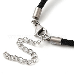 Milan Cord & 304 Stainless Steel Bracelets Making&nbsp;MAK-H004-02B-P01