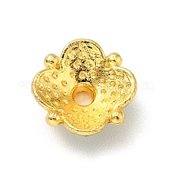 4-Petal Alloy Enamel Bead Caps&nbsp;FIND-G029-01G