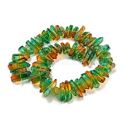 Natural Dyed Quartz Beads Strands&nbsp;G-G791-14O
