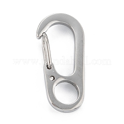 Non-Tarnish 304 Stainless Steel Push Gate Snap Keychain Clasp Findings&nbsp;STAS-C024-13P