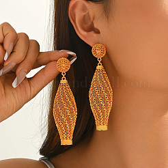 Vintage Filigree Mesh Lantern Alloy Stud Earrings&nbsp;OB4843