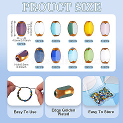 110Pcs 11 Colors Electroplate Glass Beads&nbsp;EGLA-TA0012-98