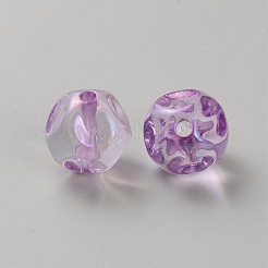 Plating Acrylic Beads&nbsp;LS-OACR-WH20006-01D