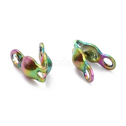 304 Stainless Steel Bead Tips Knot Covers&nbsp;LS-STAS-L182-12C