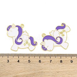 Golden Plated Alloy Enamel Pendants&nbsp;ENAM-Z017-01G
