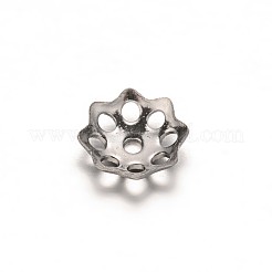 Tarnish Resistant Multi-Petal Flower 304 Stainless Steel Bead Caps&nbsp;STAS-E103-12A