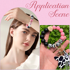 9 Styles Painted Natural Wood Beads&nbsp;WOOD-SP0001-04