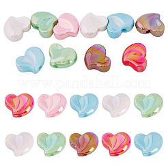 10Pcs UV Plating Opaque Acrylic Beads&nbsp;OACR-TA0004-07