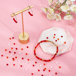 1500Pcs 5 Colors Imitation Jade Glass Beads Strands&nbsp;EGLA-DC0001-01