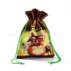 Halloween Cotton Cloth Storage Pouches&nbsp;ABAG-A005-01A