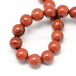 Natural Red Jasper Bead Strands&nbsp;X-G-R193-11-6mm
