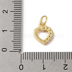 Rack Plating Brass & Clear Cubic Zirconia Pendants&nbsp;KK-L216-013G