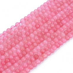 Natural Rose Quartz Beads Strands&nbsp;G-F591-04-6mm