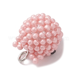 Glass Seed Beaded Pig Pendants&nbsp;PALLOY-MZ01001