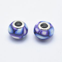 Handmade Polymer Clay European Beads&nbsp;CLAY-K002-C14