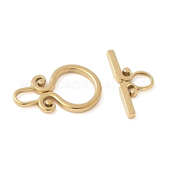304 Stainless Steel Toggle Clasps&nbsp;STAS-H483-44G