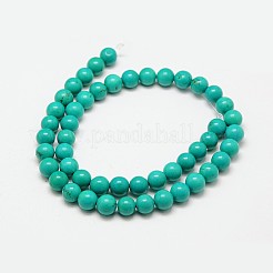 Round Natural Magnesite Beads Strands&nbsp;G-N0132-06-8mm