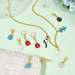 Ladybird Stitch Markers&nbsp;HJEW-AB00187