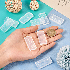 9Pcs 9 Style Nail Art Ear Stud Decoration Silicone Molds&nbsp;DIY-TA0006-15