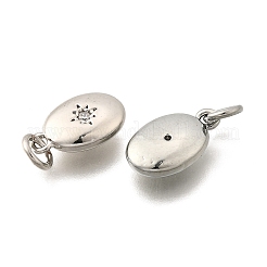 Brass Micro Pave Cubic Zirconia Pendants&nbsp;KK-I275-32P