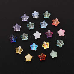 20Pcs Spray Painted Glass Beads&nbsp;GLAA-YW0001-10
