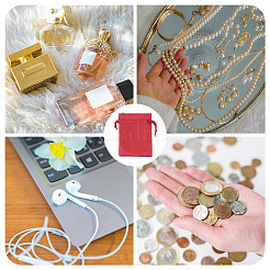 10Pcs Brocade Good Luck Fortune Drawstring Gift Blessing Bags&nbsp;PAAG-TADJ0001-01G
