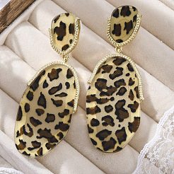 Alloy acrylic Dangle Stud Earrings&nbsp;LS-EJEW-M074-01G-01