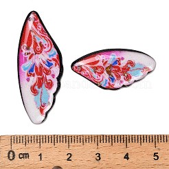 4Pcs 4 Styles Transparent Epoxy Resin Pendants&nbsp;RESI-B032-02F