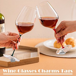 20Pcs Vehicle Alloy Wine Glass Charms&nbsp;HJEW-SW00127-07