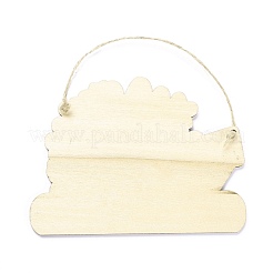 Density Board Wooden Wall Ornament Doorplate Pendants&nbsp;HJEW-C004-06