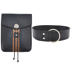 1Pc Rectangle Medieval PU Leather Waist Bags&nbsp;AJEW-CL0002-72B